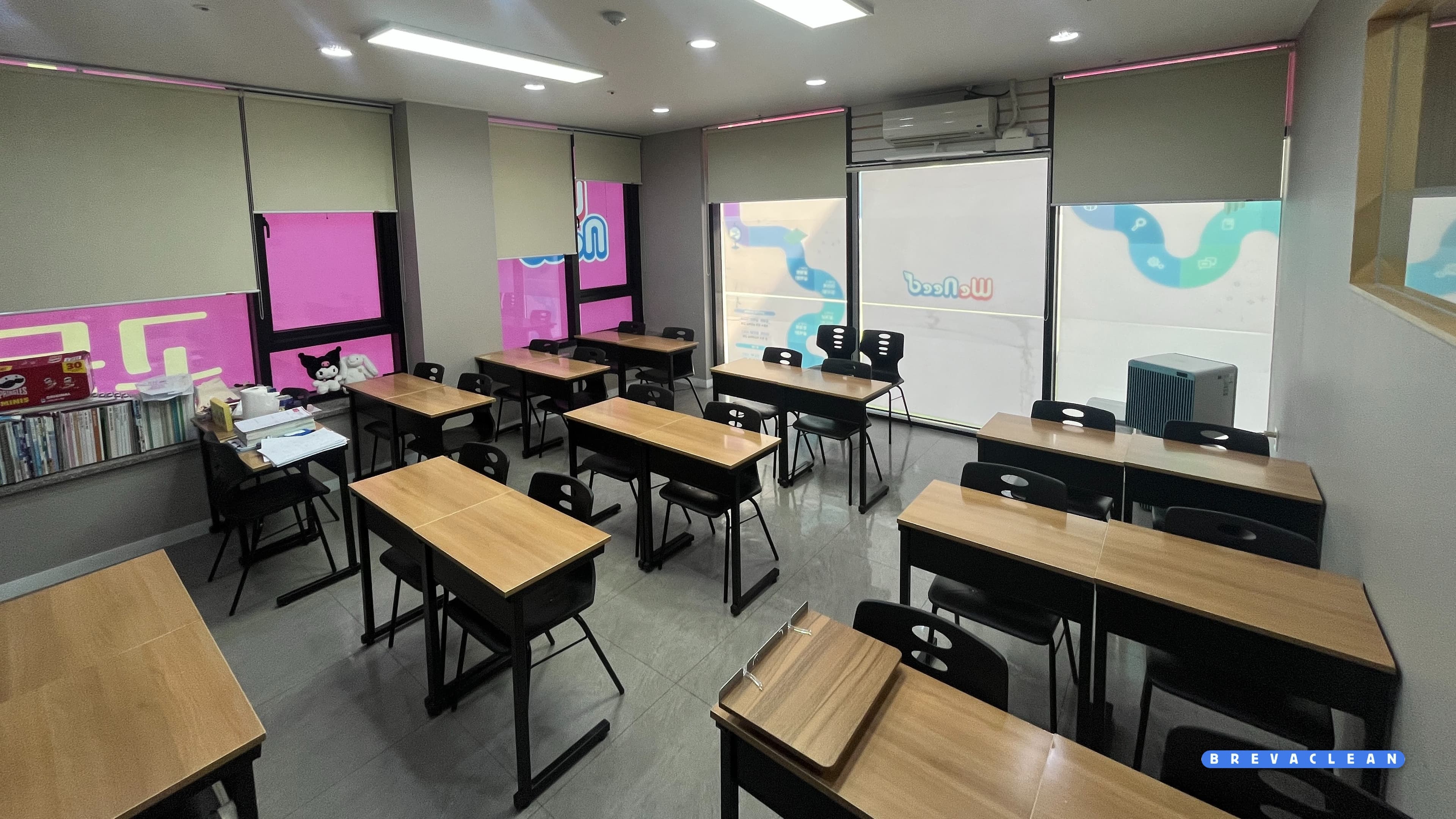 동작구 학원 강의실 청소 후 모습